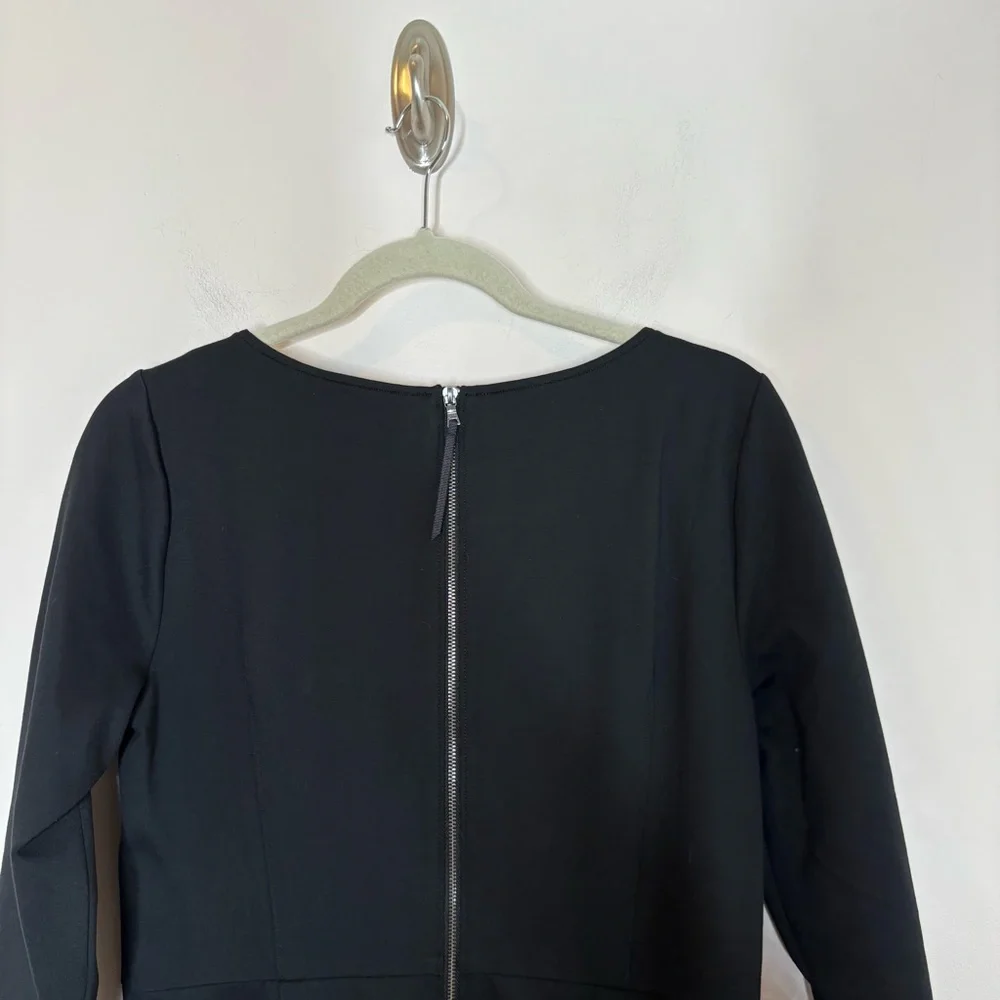 Spanx The Perfect Shift Dress Black Ponte Stretch Pockets Large - Picture 7 of 9